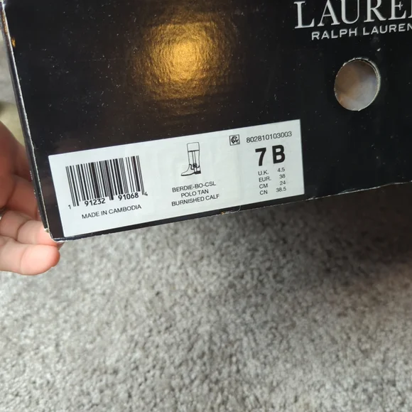 NWT LAUREN RALPH LAUREN Women's Berdie Riding Boots, Size 7B - Picture 6 of 9